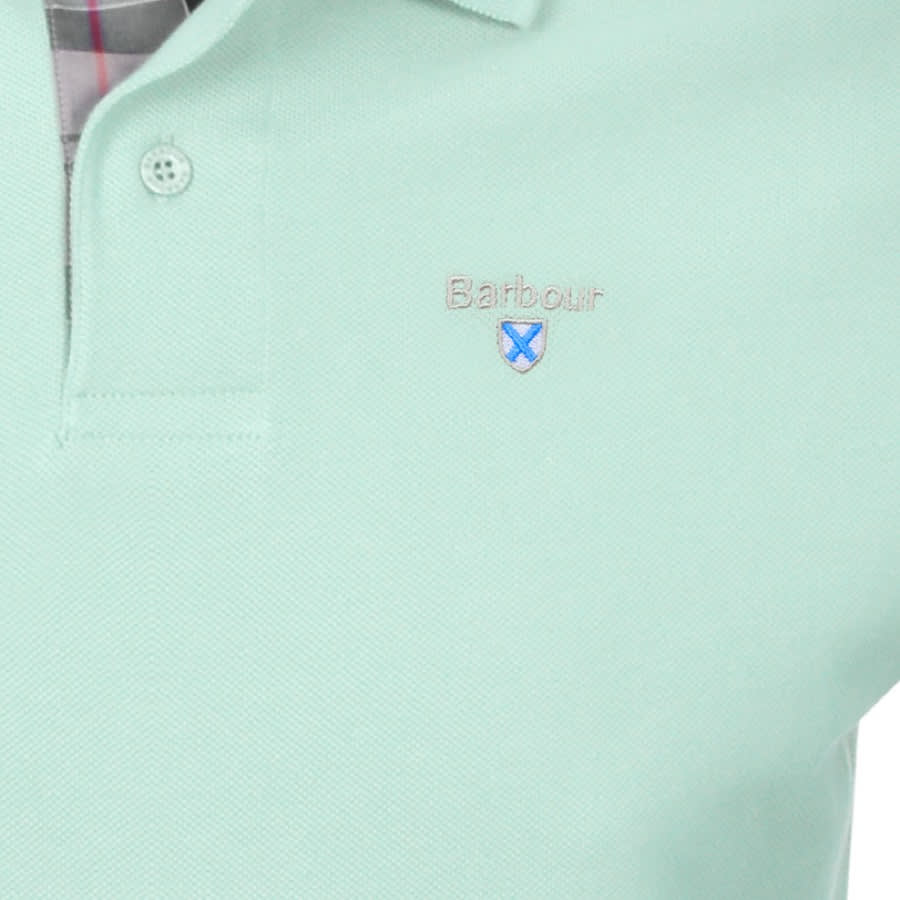 Alternative Image for ProductBarbour Pique Polo T Shirt Green3